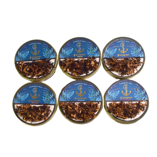 Kohlhase & Kopp Caribbean Blue Range Pipe Tobacco Sampler - 60g